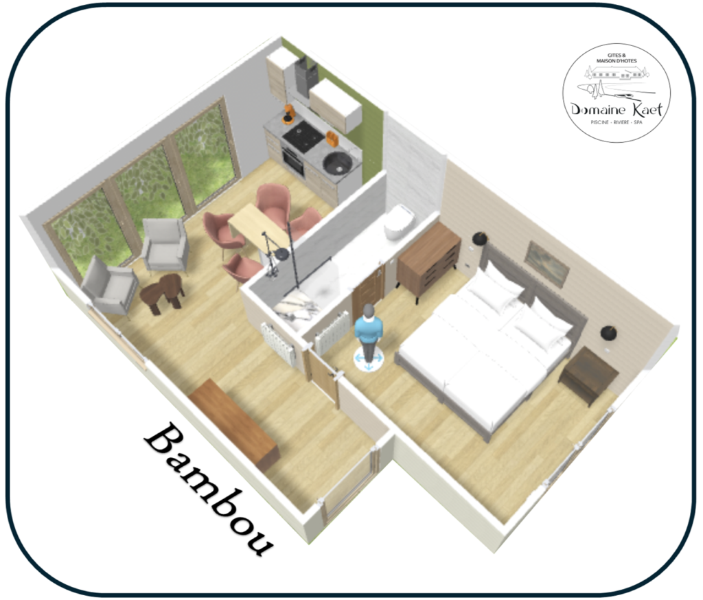 Domaine Kaet - gîte Bambou - plan