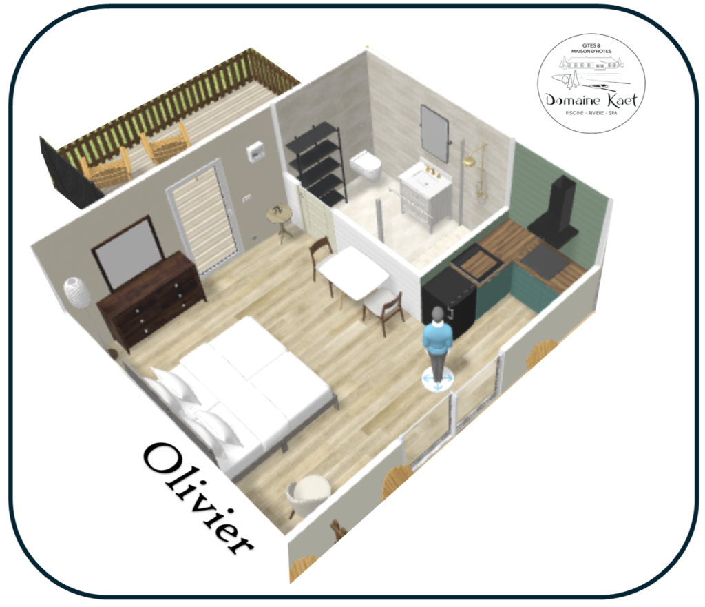Domaine Kaet - gîte Olivier - plan